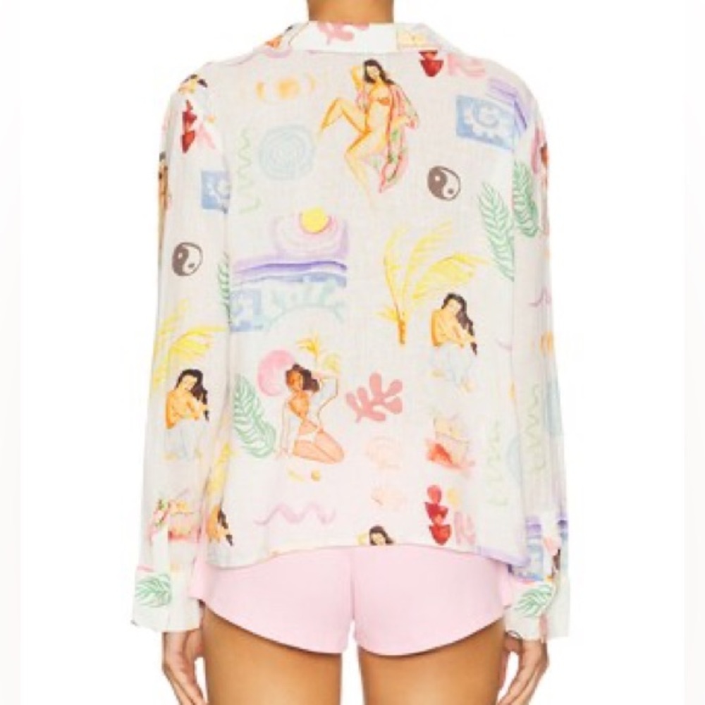 Rails Multicolor Printed Blouse Elm Shirt in Ivory Bathing Ladies🫣 - Picture 6 of 17